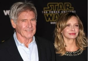 Harrison Ford with Calista Flockhart in 2015