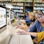 Seniors taking free online courses