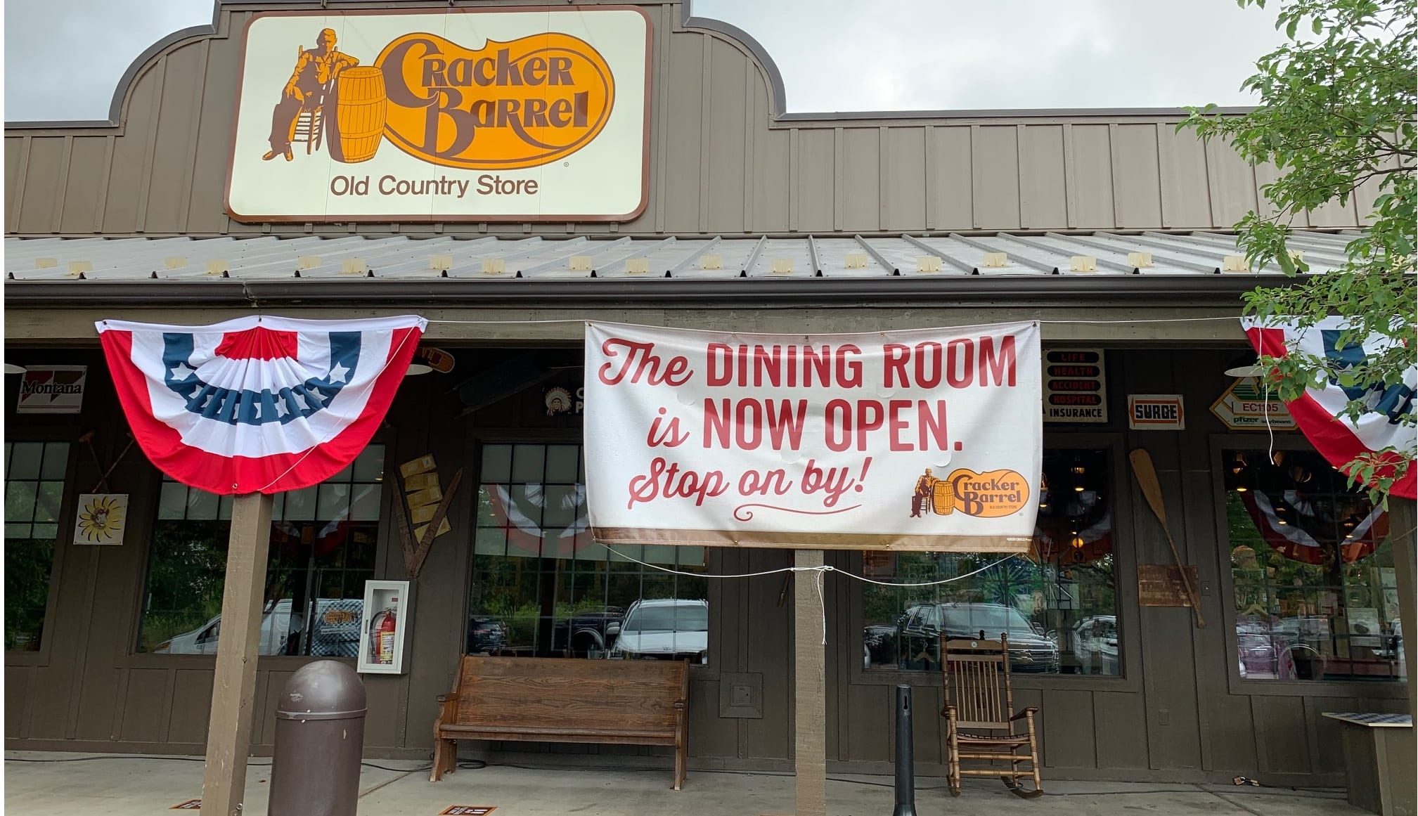 Cracker Barrel opens many locations for dine-in service