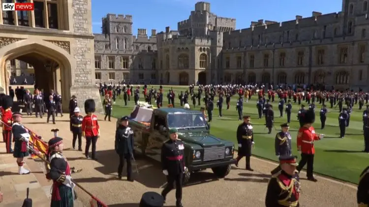 Funeral procession for Prince Philip at Windsor 
