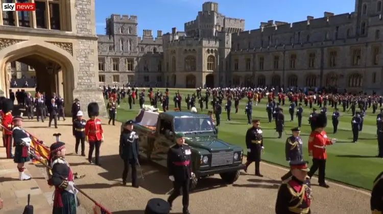Funeral procession for Prince Philip at Windsor