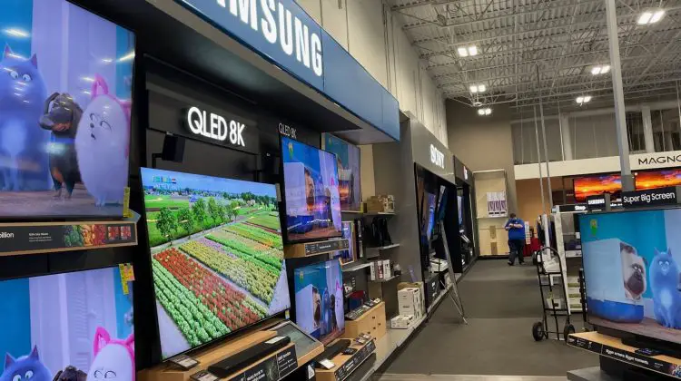 TVs on sale at Best Buy (Senior Daily photo)