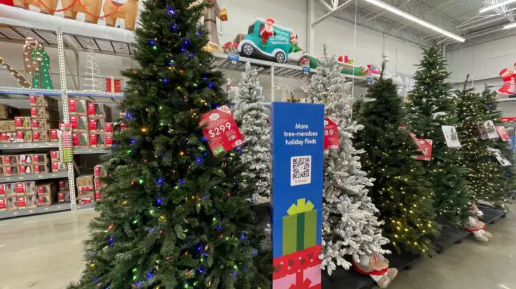 Christmas merchandise at Walmart 