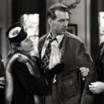 Edward Arnold, Barbara Stanwyck, Cooper, and Walter Brennan in Meet John Doe, 1941